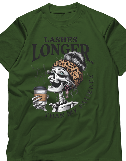 Long lashes, no patience