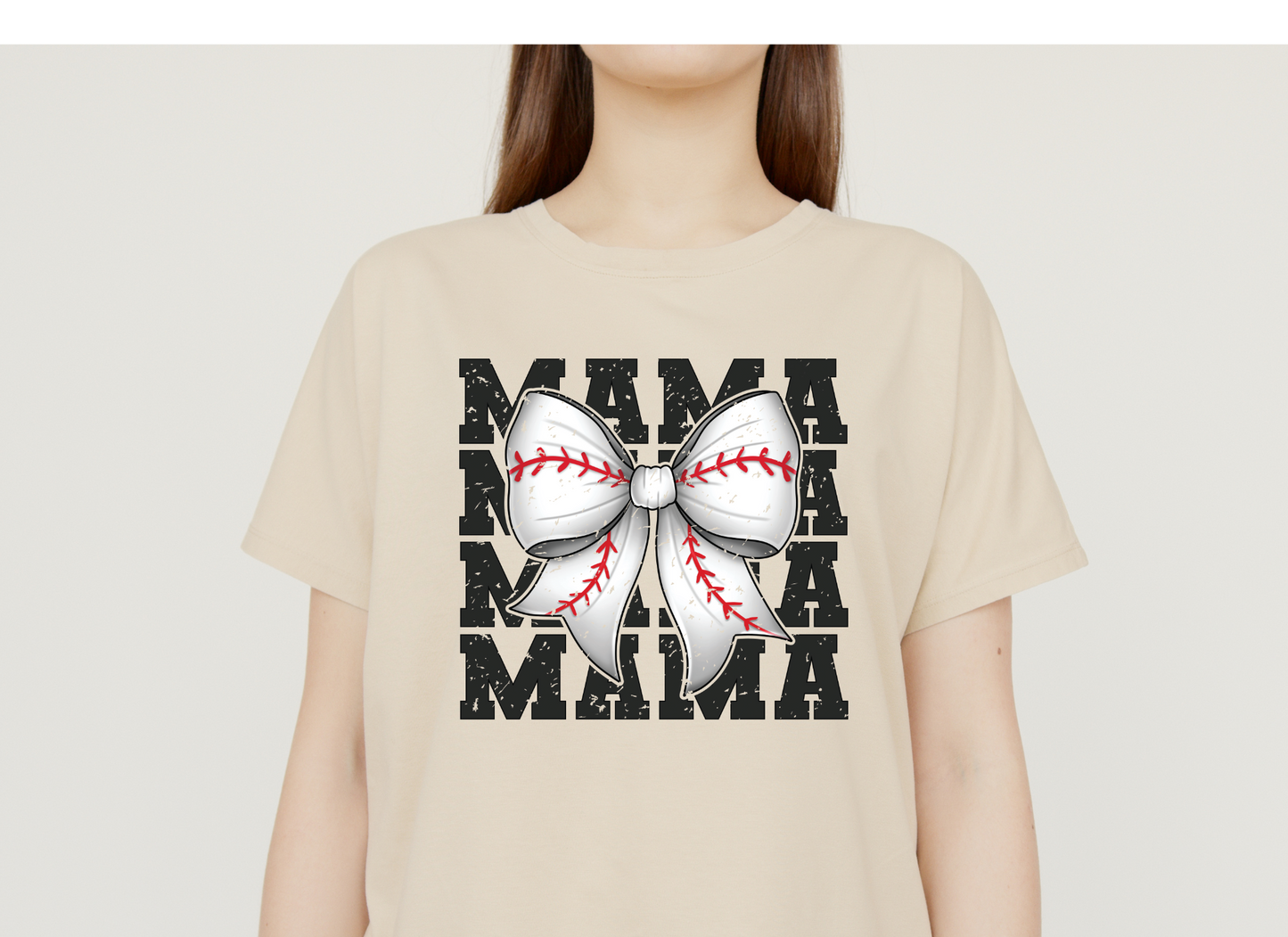 Mama Baseball Bow